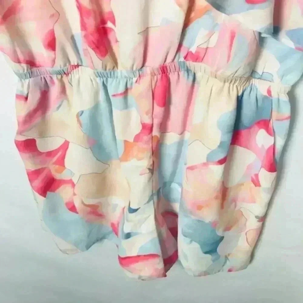 1. State One Shoulder Ruffle Romper‎ Size Small - Picture 2 of 8